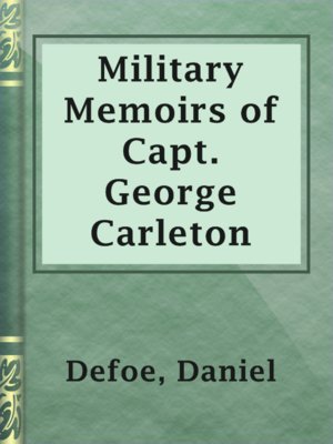 cover image of Military Memoirs of Capt. George Carleton